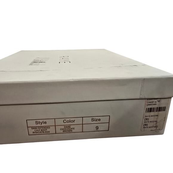 RAYE Dani Extended Calf Boot in Dark Chocolate Brown Excellent Condition 9 - Picture 6 of 10